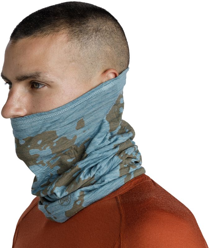 Шерстяной шарф-труба Buff Merino Lightweight Prints Usty Multi Фото 2