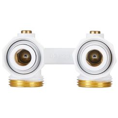 Узел нижнего подключения Royal Thermo угловой 1/2quot;х3/4quot; EK (белый)