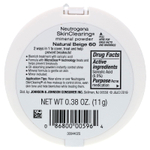 Neutrogena, Очищающая минеральная пудра, натуральный бежевый 60, 11 г (0,38 унции)