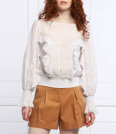 кружевная блузка Patrizia Pepe - белый(2C1362 A071)