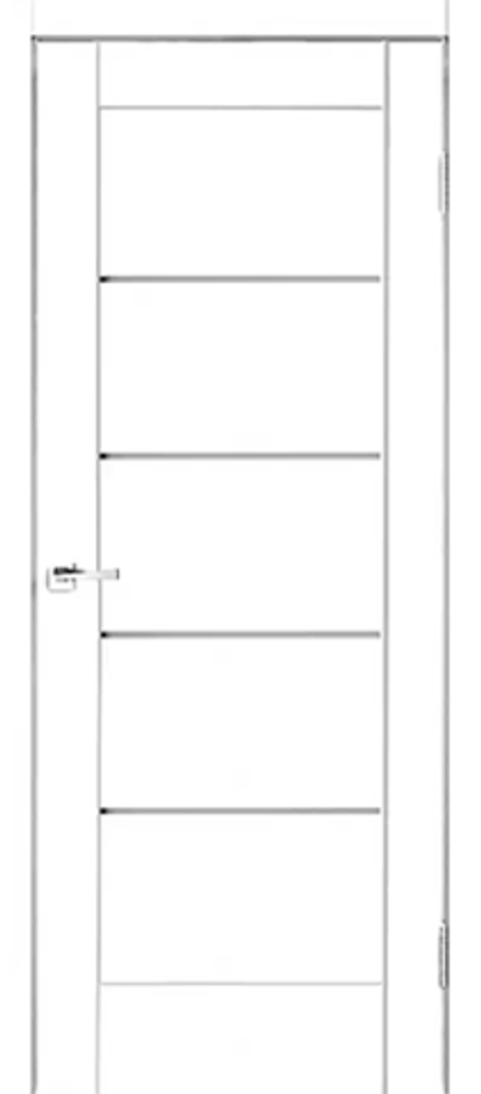 Межкомнатная дверь Velldoris Premier 1 PO Мателюкс Эмалит белый