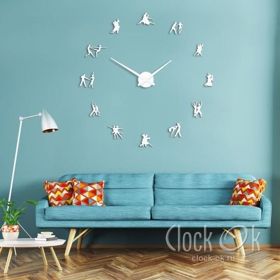 Настенные 3D часы World Dance