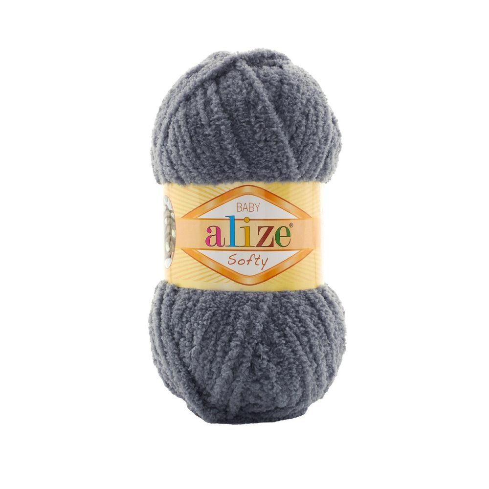 ALIZE &quot;SOFTY&quot; 100% Микрополиэстер, 50 гр., 115 м, Серый