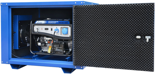 Бензиновый генератор ТСС SGG 7500E в кожухе МК-1 с АВР