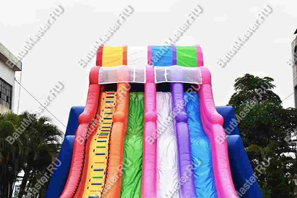 Надувная водная горка «Стремительные спуски», 24*6*8 м