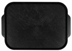 Поднос столовый 450*355 с ручками черный