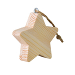 Набор елочных украшений в форме звезды из массива сосны