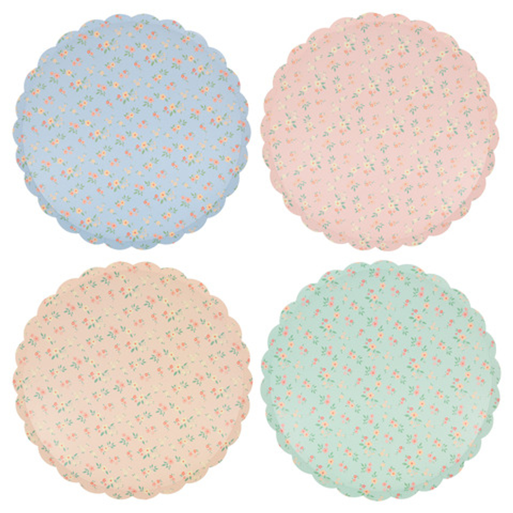 Тарелки большие "Vintage ditsy" 8 шт. (26,7 х 26,7 см)