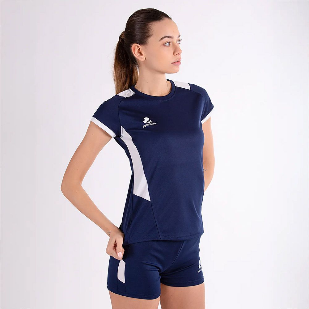 Форма волейб. жен. +ADRENALINA Clas 1304-061-S, р.S, 100% полиэстер, темносине-белый