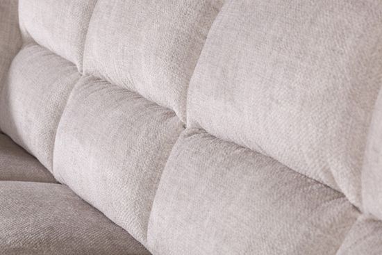 San-Remo угловой диван-кровать с реклайнером, микромех Rozy ivory