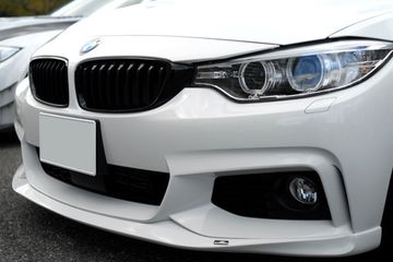 Юбка переднего бампера V.2 для BMW 4 F32/F33/F36 2013-2020 Coupe/Cabrio/Gran Coupe