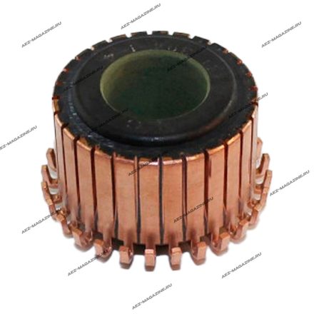 Коллекторы для якорей 28 ламели, крючки подняты, продороженный d-39.5. h-24