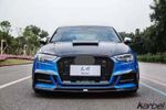 Карбоновые канарды переднего бампера  для AUDI A3 S LINE & S3 2017-2020 Sedan Ауди седан