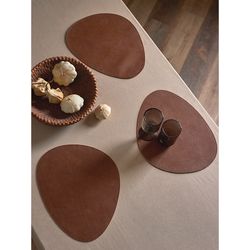 Набор из 2-х двухсторонних сервировочных салфеток Drop, 33х41 см, синий/коричневый