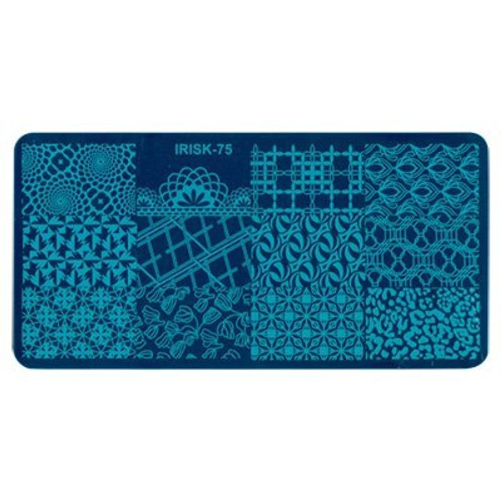 Трафарет для стемпинга металлический 75