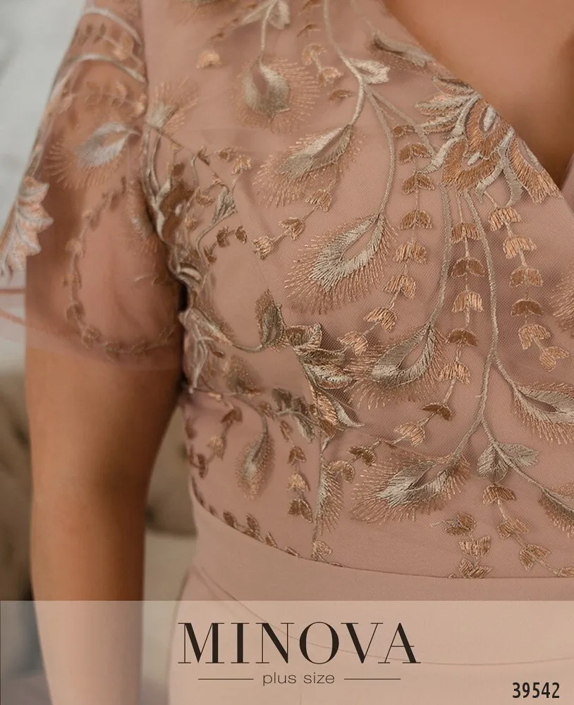 Платье 422СБ-бежевый Minova