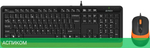 Набор периферии A4 Fstyler F1010 черный/оранжевый