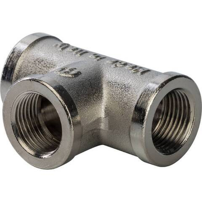 Тройник STOUT никелированный 3/8" ВР