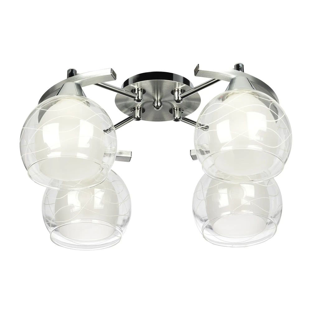 Citilux Буги CL157142 Люстра потолочная Алюминий Хром