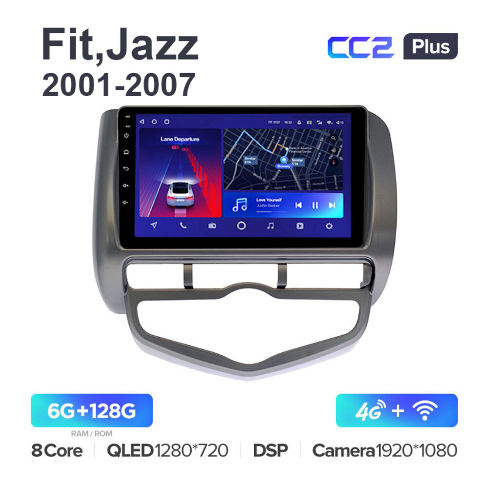 Teyes CC2 Plus 9"для Honda Fit, Jazz 2001-2007