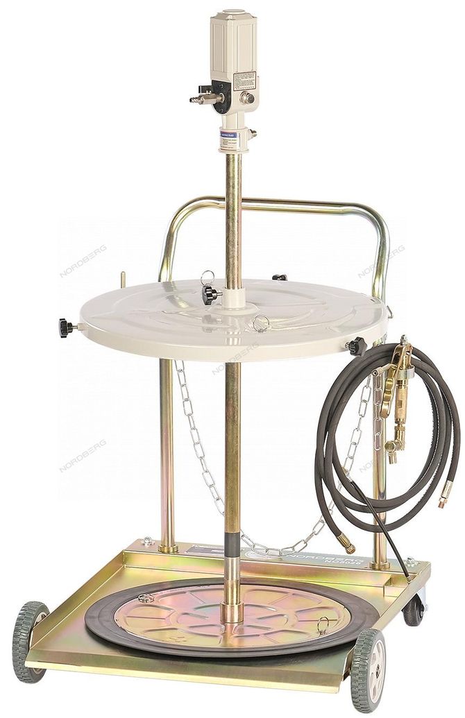 NORDBERG (NO5026) Установка пневматическая для раздачи густой смазки из бочек до 200 л, c тележкой
