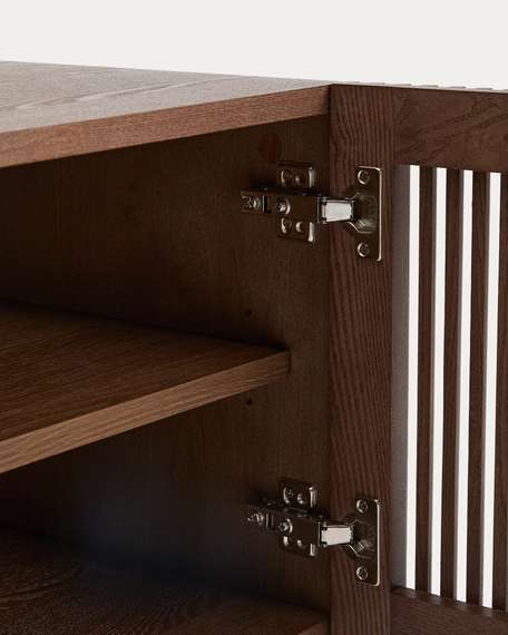 Тумба для обуви Beyla из ясеня с отделкой под орех