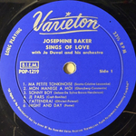 Josephine Baker Mit Jo Duval Und Seinem Orchester ‎– Josephine Baker Singt Von Liebe (Германия)