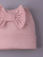 Шапка для девочки с ушками на осень