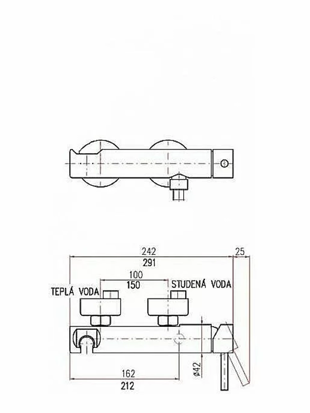 Смеситель для душа Rav-Slezak SEINA SE980.5CMAT