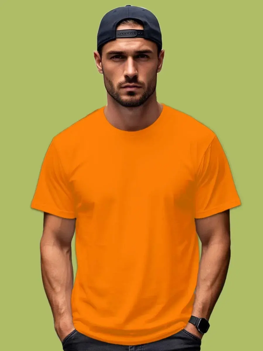 Футболка Взрослая.Премиум однотонная.1 шт