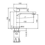 Смеситель для раковины Raglo R50.10, хром