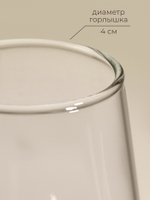 Бокал для шампанского SL-Home «Ёлочный», 250 мл, 6×25.2 см, стекло, прозрачный, розовый