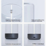 Мини-лампа, сенсорный диммер, питание от USB/аккумулятора, стекло/пластик, 5Вт, черная