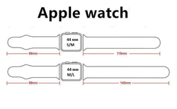 Красный защитный чехол для Apple Watch 44мм с ремешком красного цвета