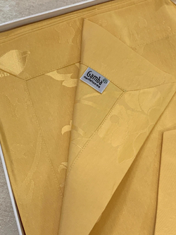 Скатерть 170х270 и 12 салфеток Gamba 9812 Oro золотая