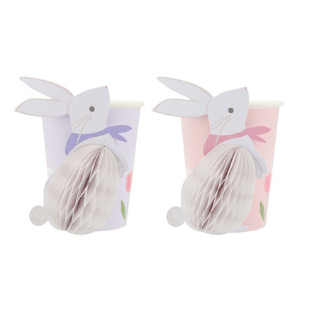 Стаканы "Кролики объемные" 8 шт. (2025)