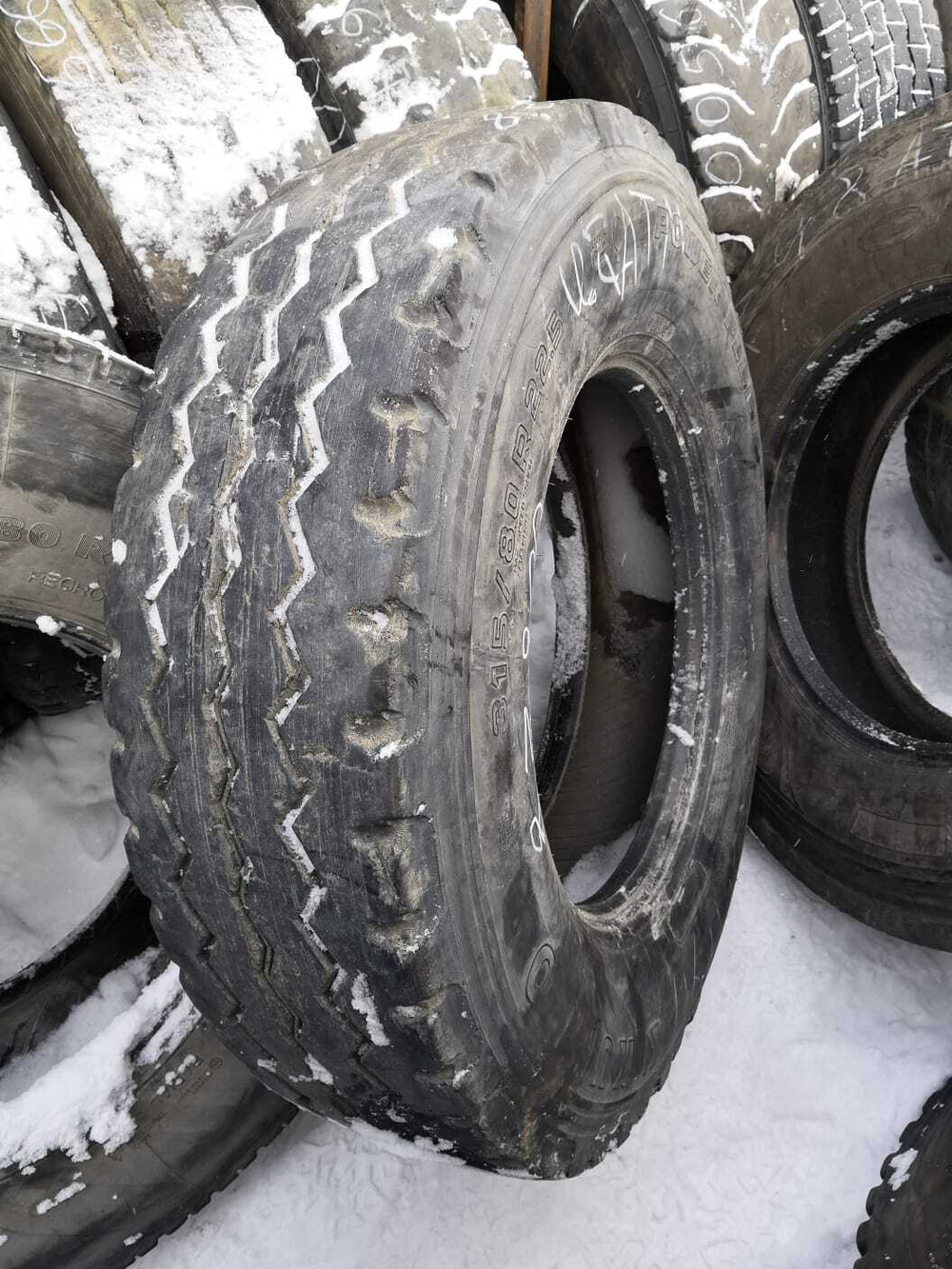 315/80R22.5 Kumho PowerFleet973 шина б/у