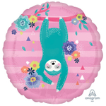 Шар Фольгированный Ленивец (Розовый)