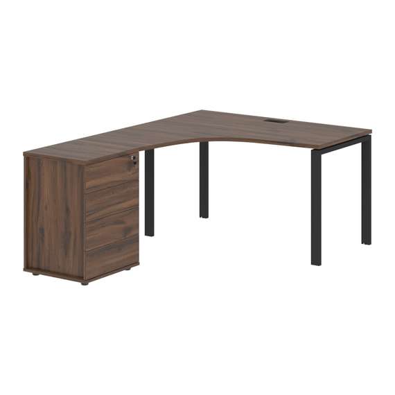 Стол эргономичный с тумбой EUCET 1318(L)  1360х1880х750 EDIS