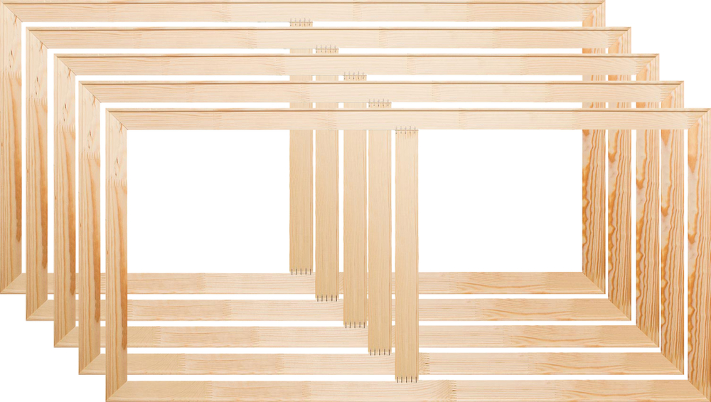 Глухой подрамник 45x100 см. (с перекладиной) сеч. 40х18 мм. (5 штук)
