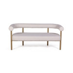 Диван Biggi, букле Turin ivory / опоры золото