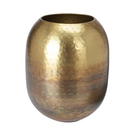 Ваза декоративная золотая 19*23 см