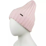 Осенняя розовая шапка для девочки