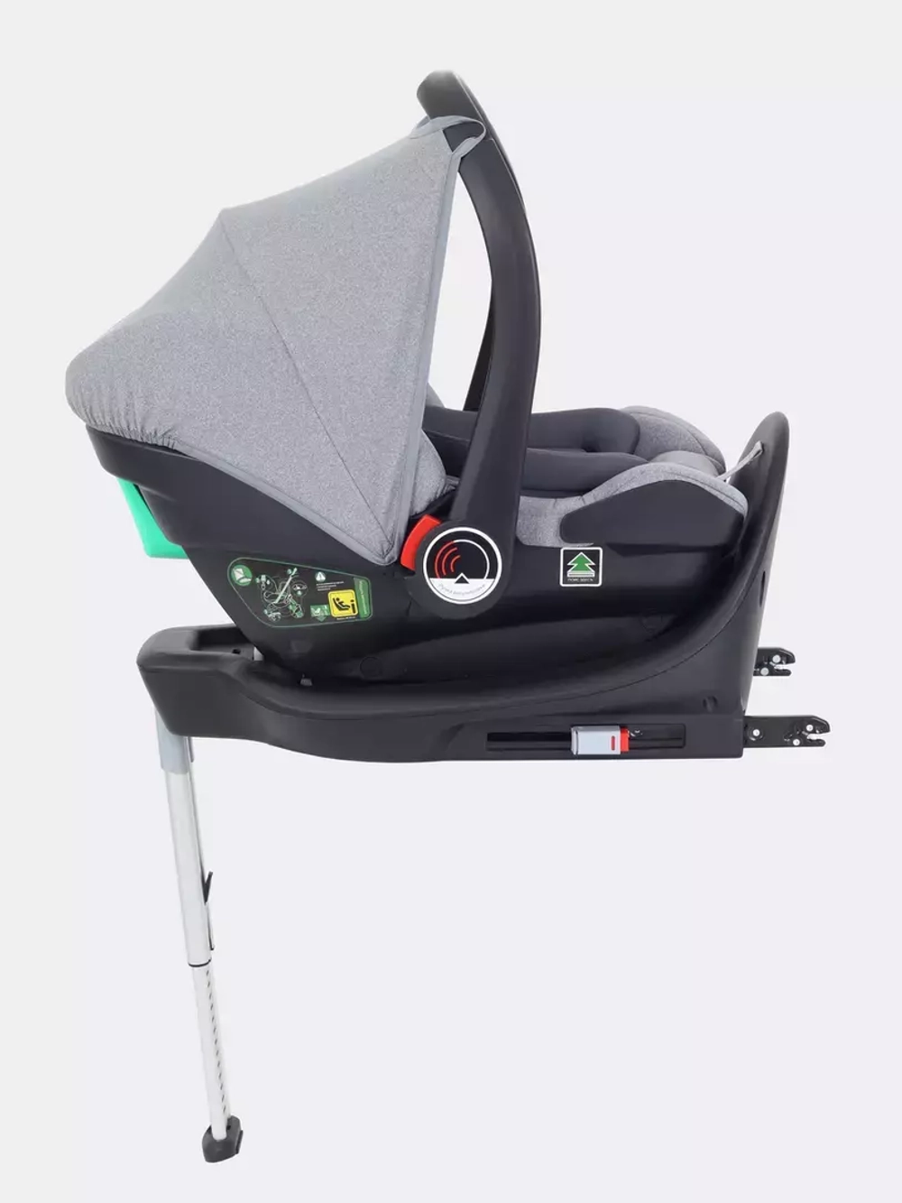 Автокресло RANT AY328 Pro "CARRY" Active Line (Grey) группа 0+  (0-13 кг)