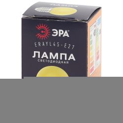 Лампочка светодиодная ЭРА STD ERAYL45-E27 E27 / Е27 1Вт шар желтый для белт-лайт