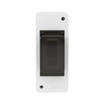 Щиток 2 мод настенный.,IP41 белый, с тонированной дверцей