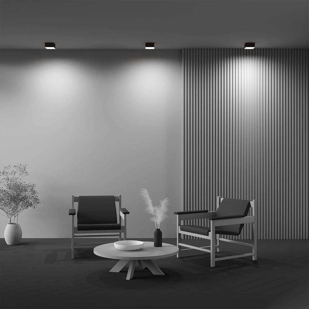 Светильник потолочный светодиодный Maytoni Zon C032CL-12W4K-SQ-B