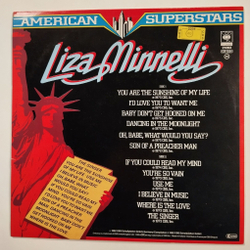 Винтажная виниловая пластинка LP Liza Minnelli American Superstars (Germany 1982)