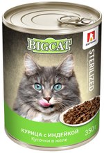 Зоогурман корм консервированный для стерилизованых кошек big cat
