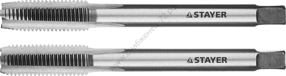 STAYER M8х1.0, 2 шт, Комплект метчиков (28025-08-1.0-H2)